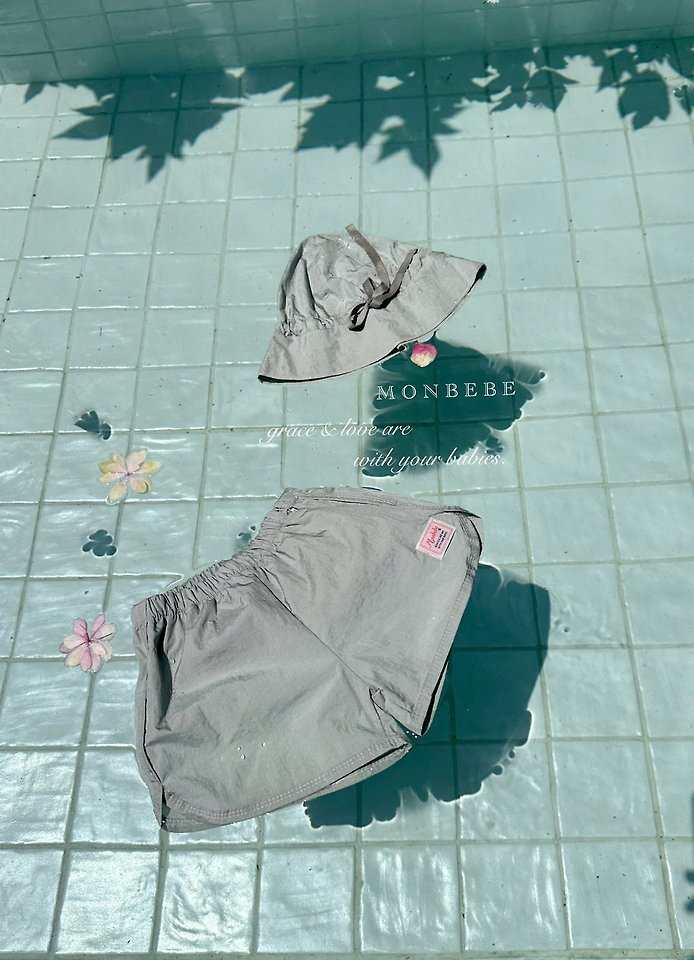 Monbebe - Korean Baby Fashion - #onlinebabyboutique - Brownie Swim Set (Top Bottom Set) - 12