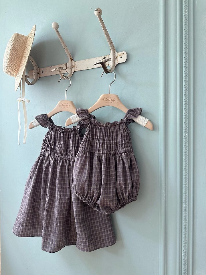 Monbebe - Korean Baby Fashion - #onlinebabyshop - Maple Check Suit - 5