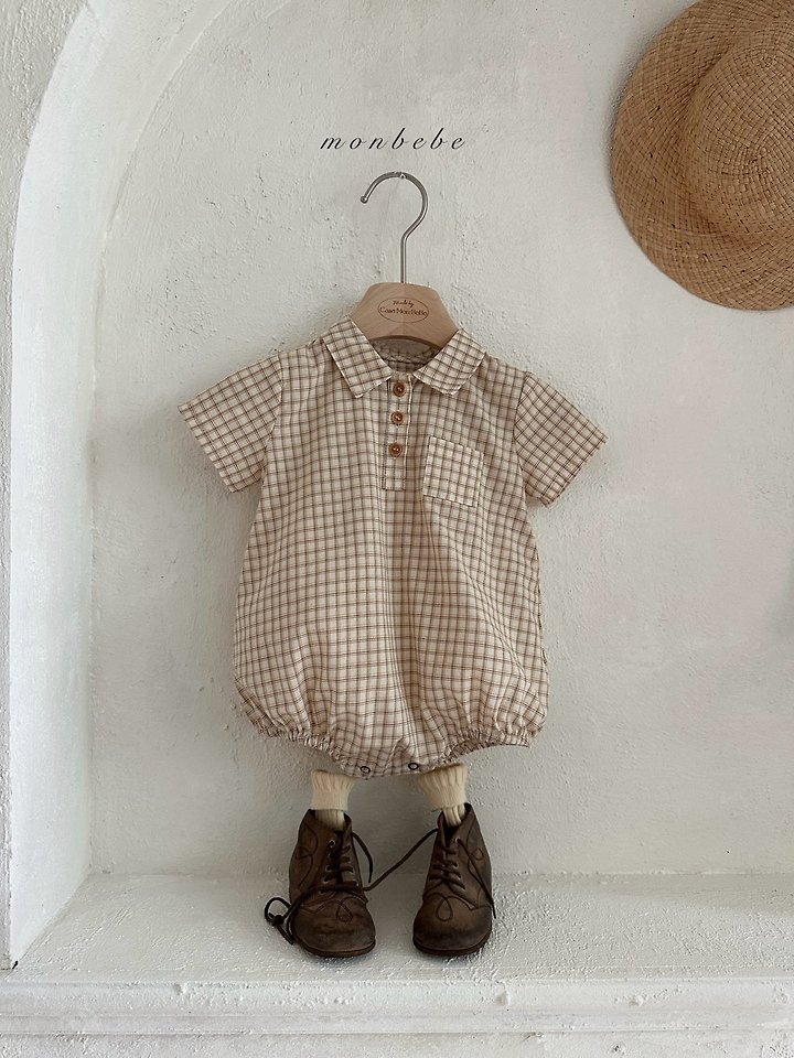 Monbebe - Korean Baby Fashion - #onlinebabyshop - Rio Check Suit - 8