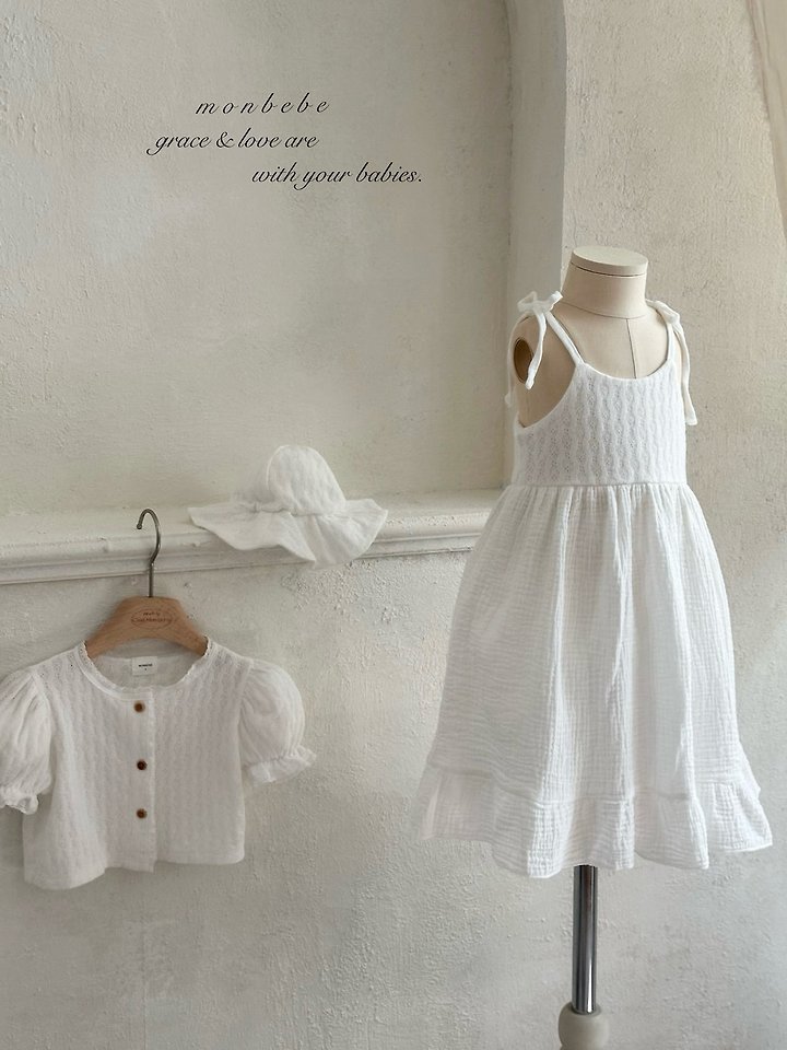 Monbebe - Korean Baby Fashion - #smilingbaby - Rosé Knit One-piece - 2