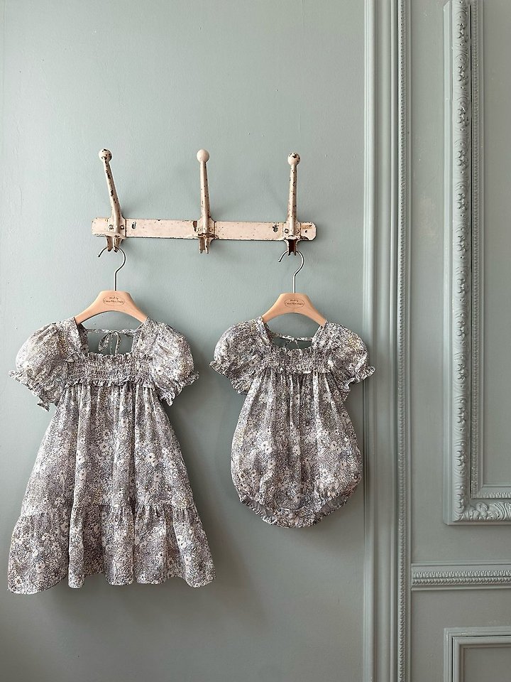 Monbebe - Korean Baby Fashion - #smilingbaby - Hazy Flower Suit - 3