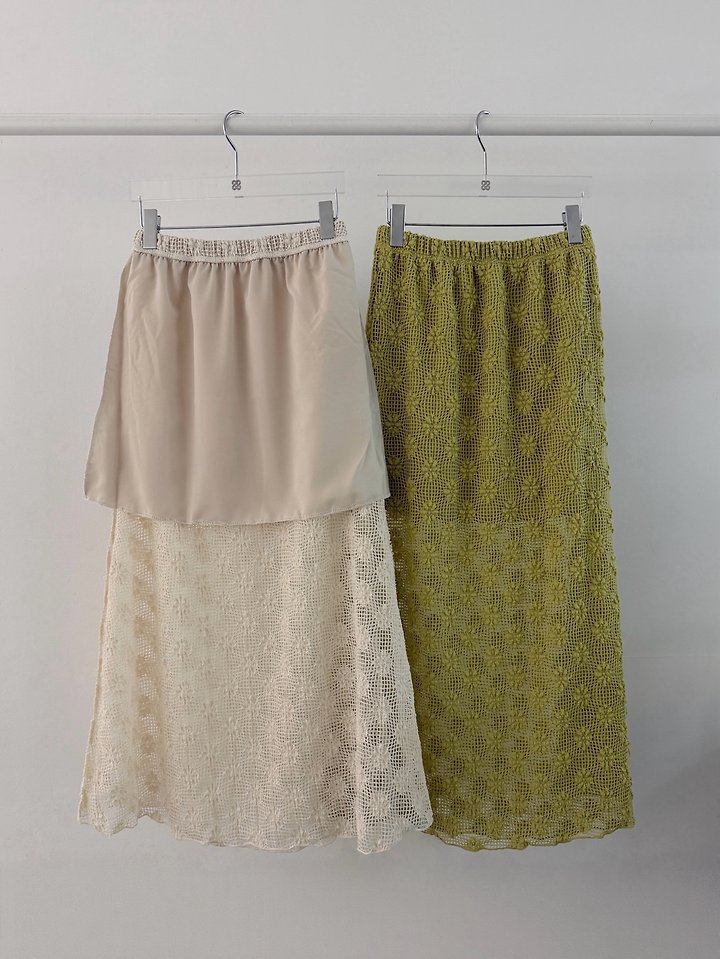 Moran Women - Korean Women Fashion - #momslook - Flower Net Skirt - 2