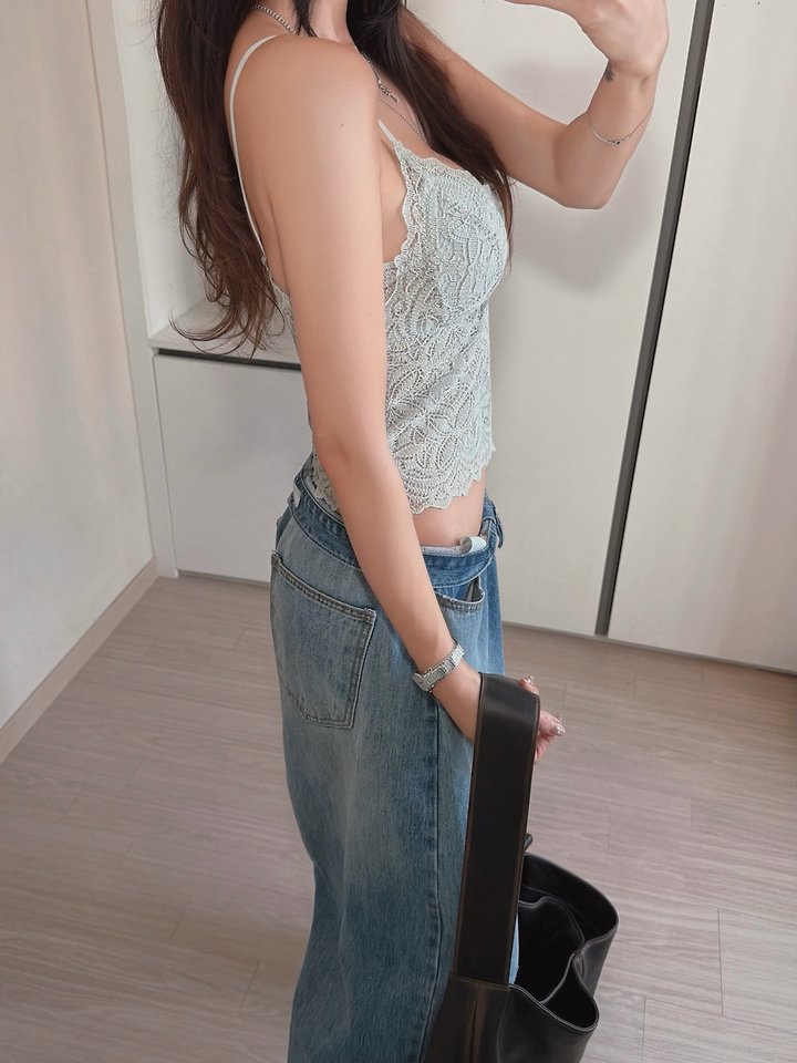 Moran Women - Korean Women Fashion - #momslook - Havana Lace Sleeveless Top - 7