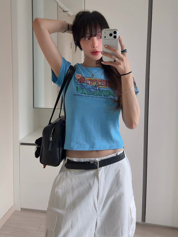 Moran Women - Korean Women Fashion - #momslook - Better Pigment Short Sleeve Tee - 11