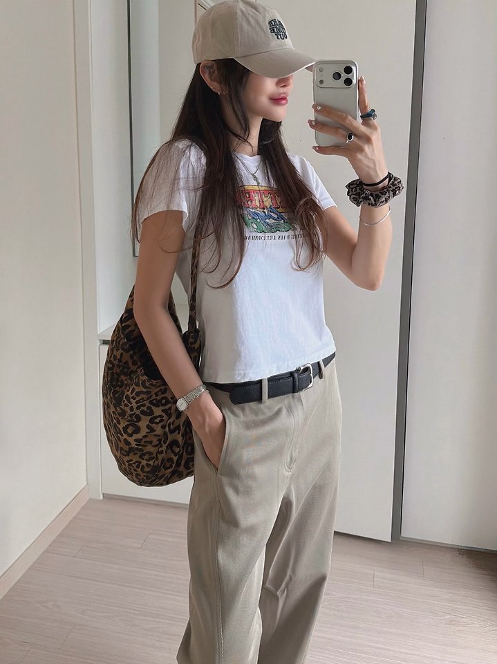 Moran Women - Korean Women Fashion - #momslook - Better Pigment Short Sleeve Tee - 3