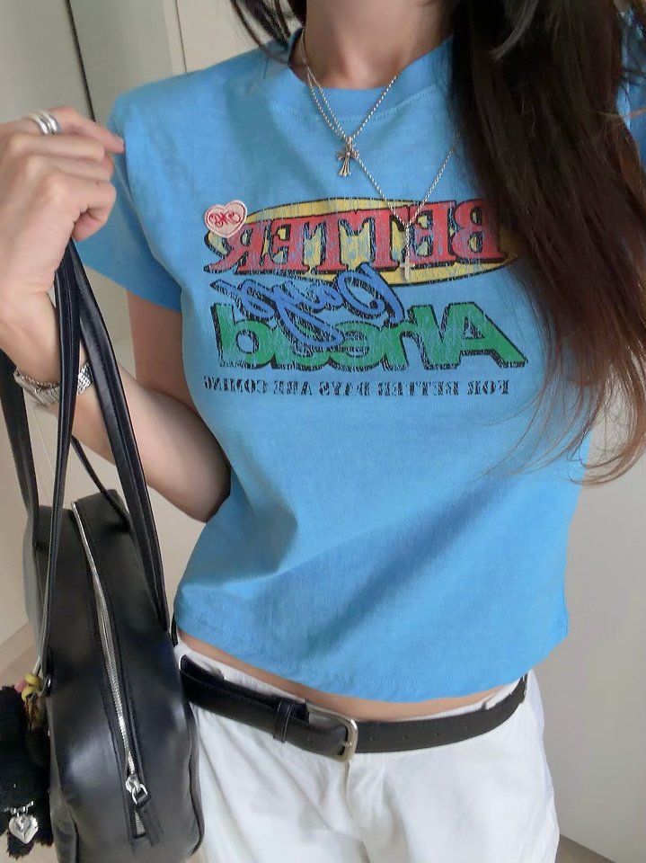 Moran Women - Korean Women Fashion - #momslook - Better Pigment Short Sleeve Tee - 9
