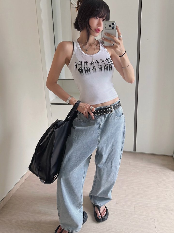 Moran Women - Korean Women Fashion - #momslook - Dreams Ribbed Sleeveless Top - 2