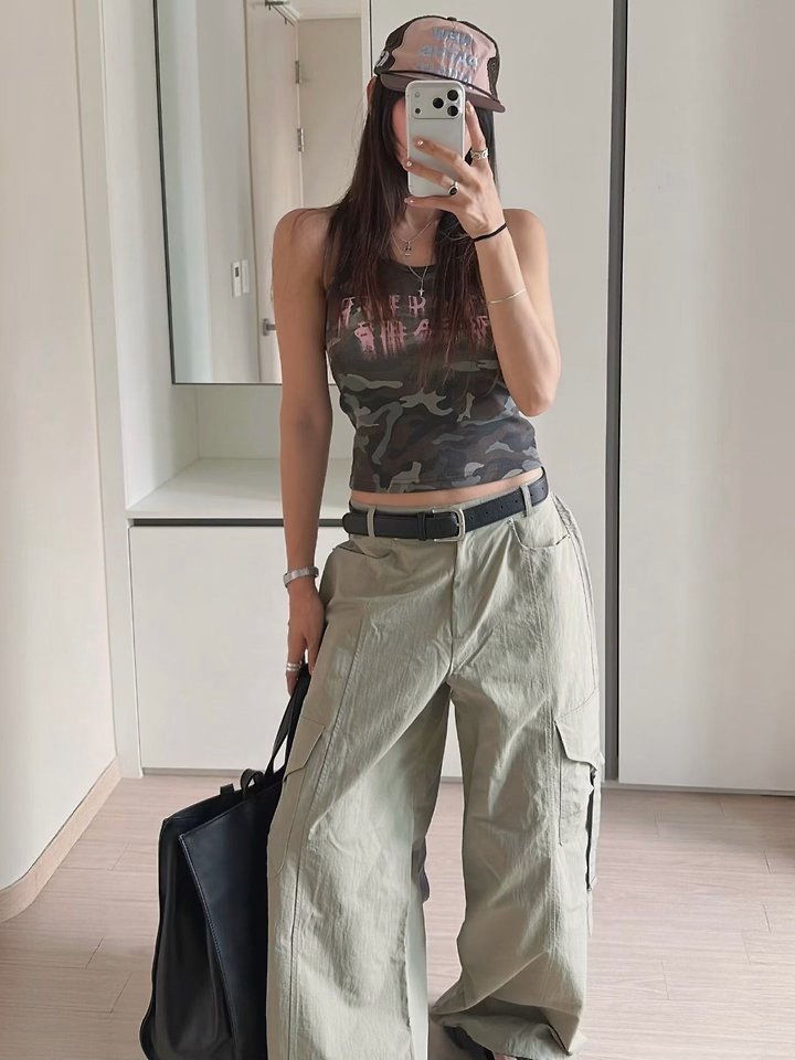 Moran Women - Korean Women Fashion - #momslook - Camo Dreams Sleeveless Top - 3