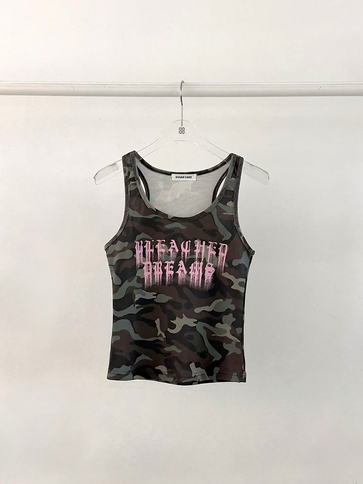 Moran Women - Korean Women Fashion - #momslook - Camo Dreams Sleeveless Top - 9