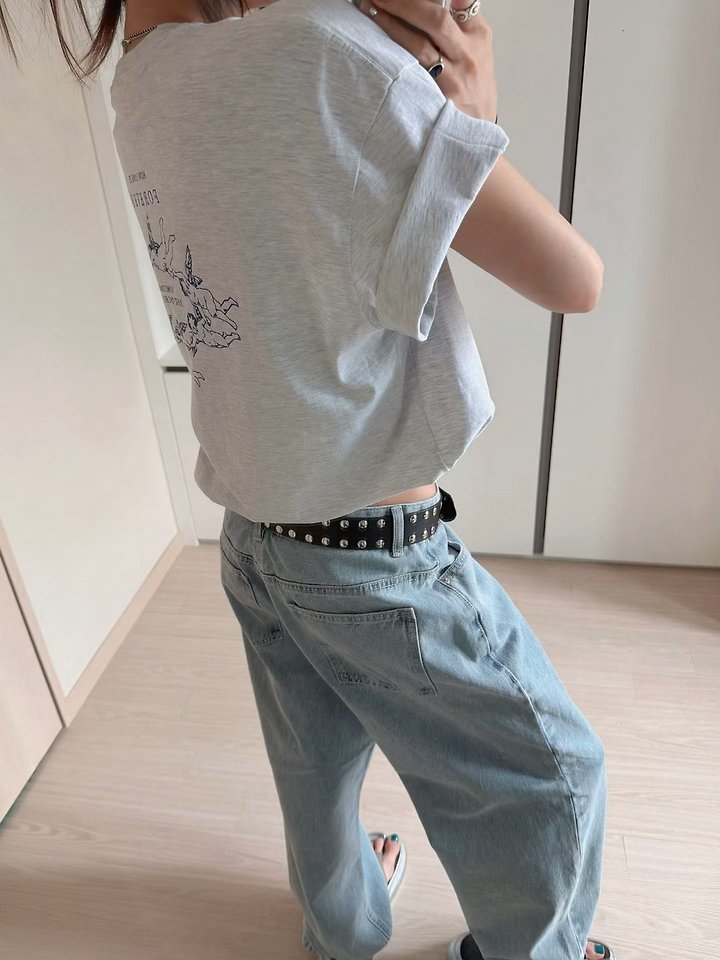 Moran Women - Korean Women Fashion - #momslook - Cupid Short Sleeve Tee - 8
