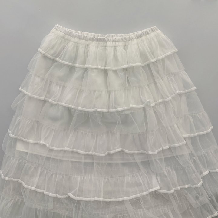 Moran Women - Korean Women Fashion - #restrostyle - Sheer Full Cancan Skirt - 5