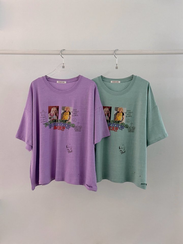Moran Women - Korean Women Fashion - #shopsmall - Blondie Vintage Washed Tee - 2
