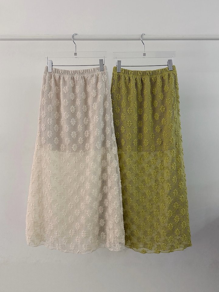 Moran Women - Korean Women Fashion - #womensfashion - Flower Net Skirt