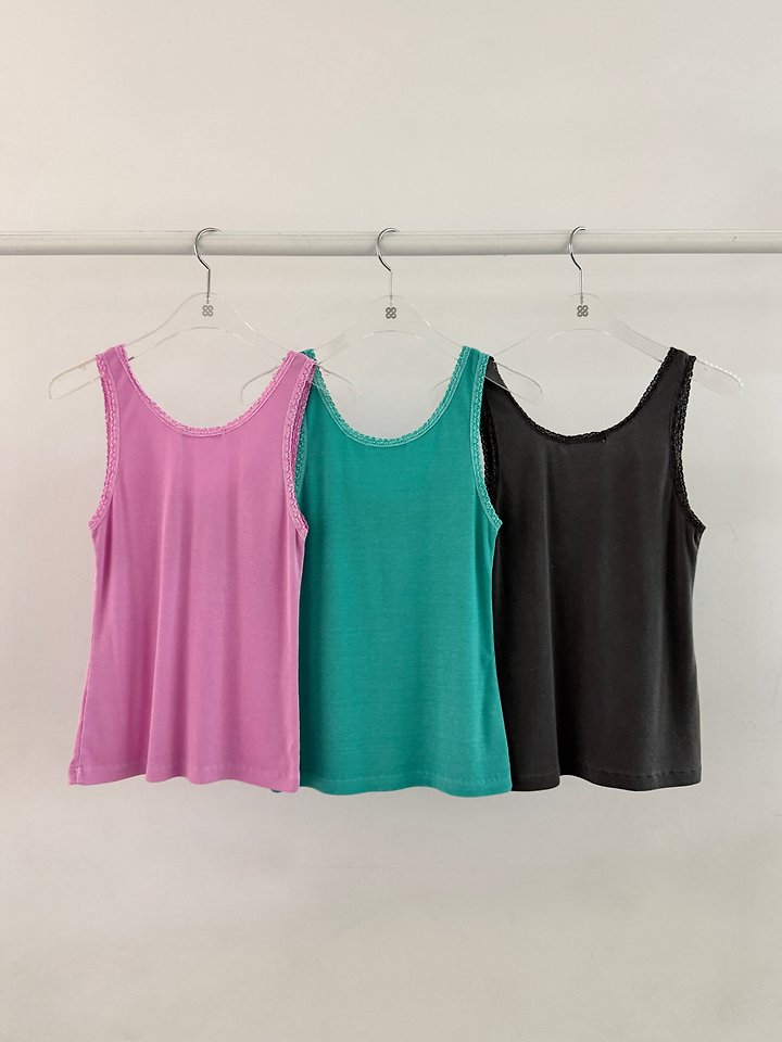 Moran Women - Korean Women Fashion - #womensfashion - Sunday Lace Sleeveless Top - 2