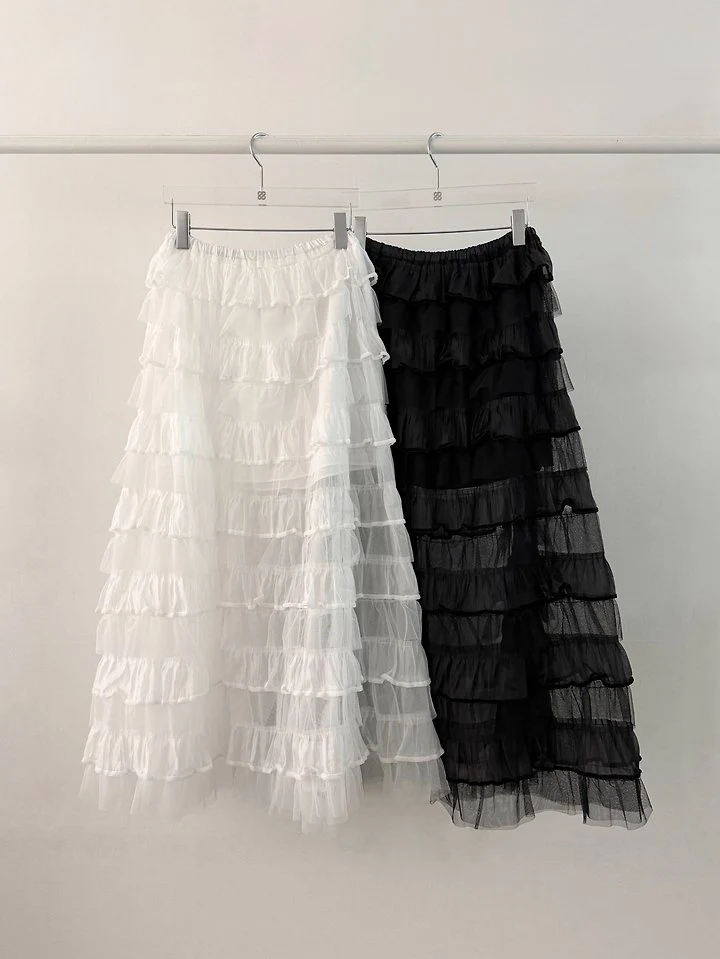 Moran Women - Korean Women Fashion - #womensfashion - Sheer Full Cancan Skirt
