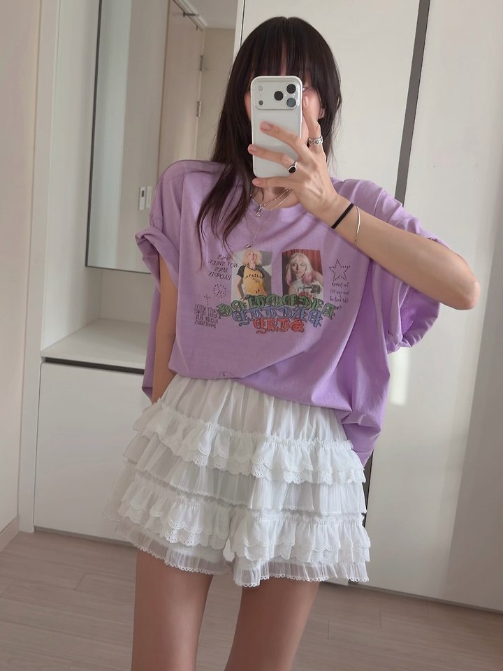 Moran Women - Korean Women Fashion - #womensfashion - Blondie Vintage Washed Tee - 12