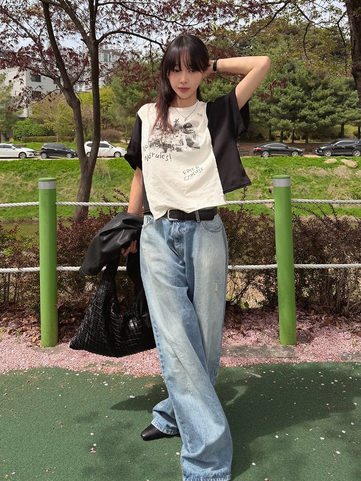 Moran Women - Korean Women Fashion - #womensfashion - Worries Tee - 11
