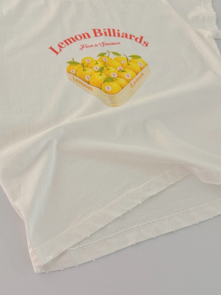 Moran Women - Korean Women Fashion - #momslook - Vintage Lemon Tee - 4