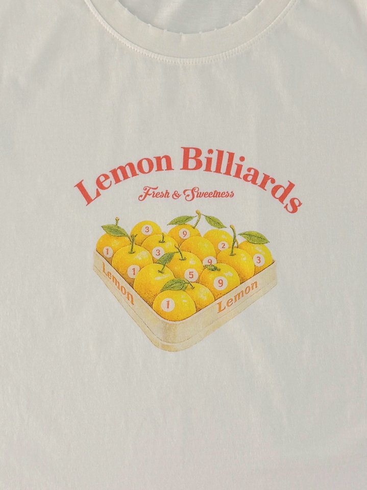 Moran Women - Korean Women Fashion - #womensfashion - Vintage Lemon Tee - 6
