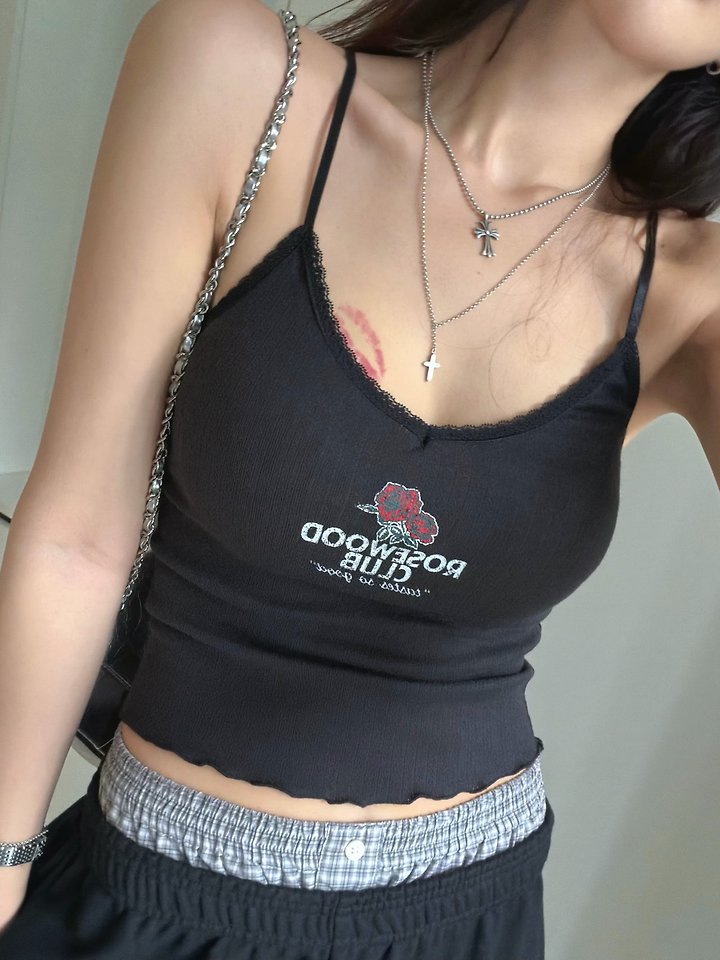 Moran Women - Korean Women Fashion - #womensfashion - Rose Lace Sleeveless Top - 9