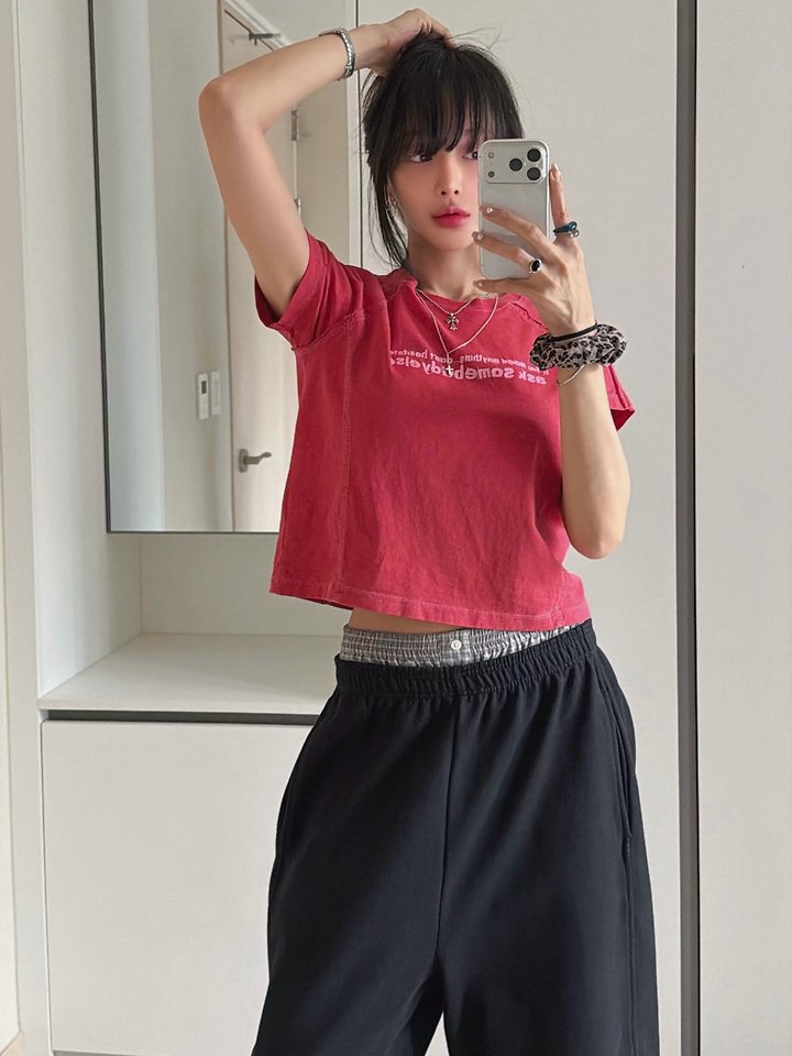 Moran Women - Korean Women Fashion - #womensfashion - Ask Pigment Tee - 10