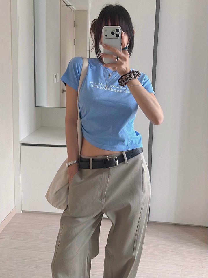 Moran Women - Korean Women Fashion - #womensfashion - Ask Pigment Tee - 6