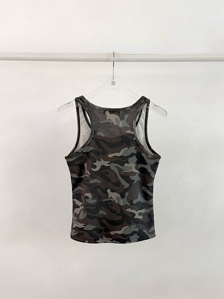 Moran Women - Korean Women Fashion - #womensfashion - Camo Dreams Sleeveless Top - 10