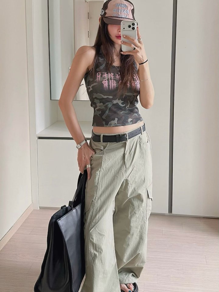 Moran Women - Korean Women Fashion - #momslook - Camo Dreams Sleeveless Top - 4