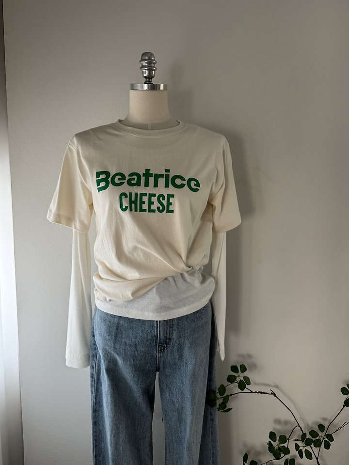 Most - Korean Women Fashion - #momslook - Cheese Tee - 3