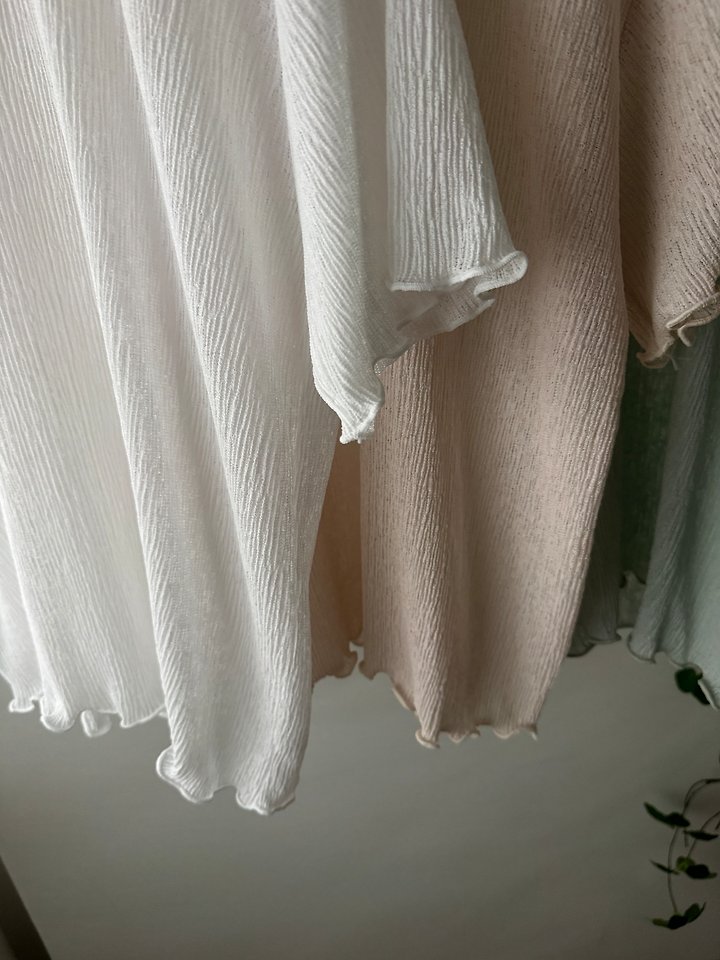 Most - Korean Women Fashion - #momslook - Pleated Tee - 3