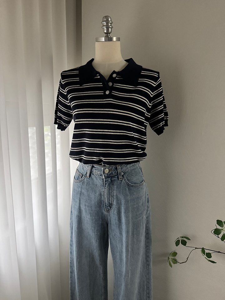 Most - Korean Women Fashion - #momslook - Roy Collar Knit Top