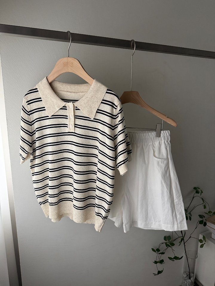 Most - Korean Women Fashion - #momslook - Roy Collar Knit Top - 5