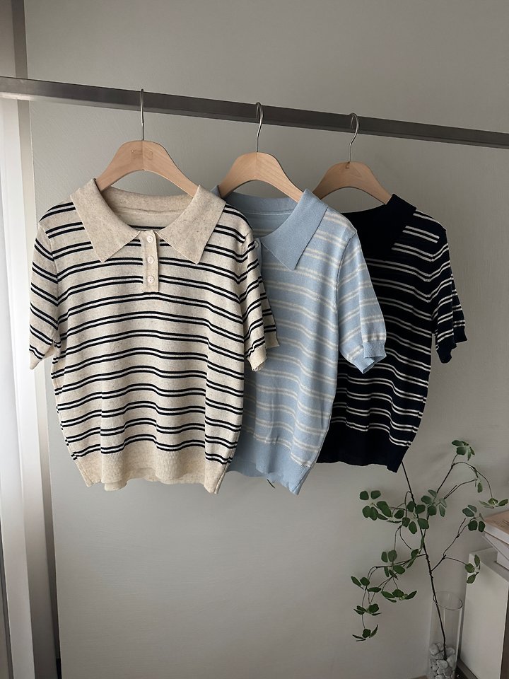 Most - Korean Women Fashion - #momslook - Roy Collar Knit Top - 7