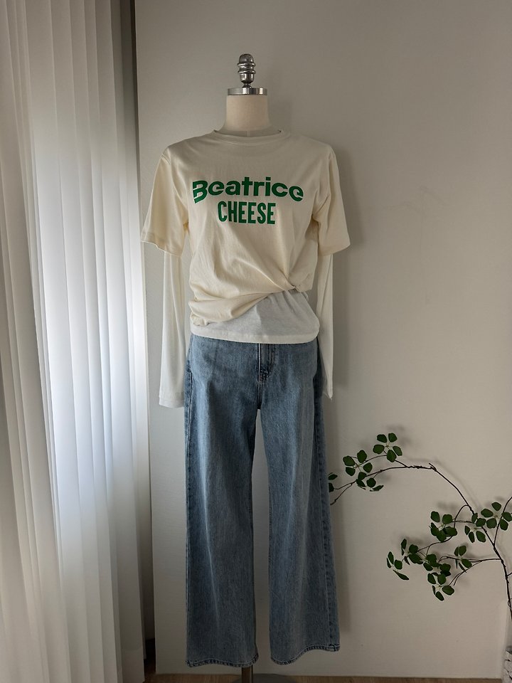Most - Korean Women Fashion - #momslook - Cheese Tee - 4