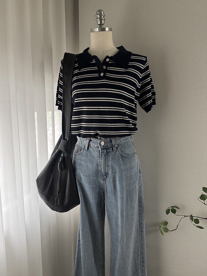 Most - Korean Women Fashion - #momslook - Roy Collar Knit Top - 4