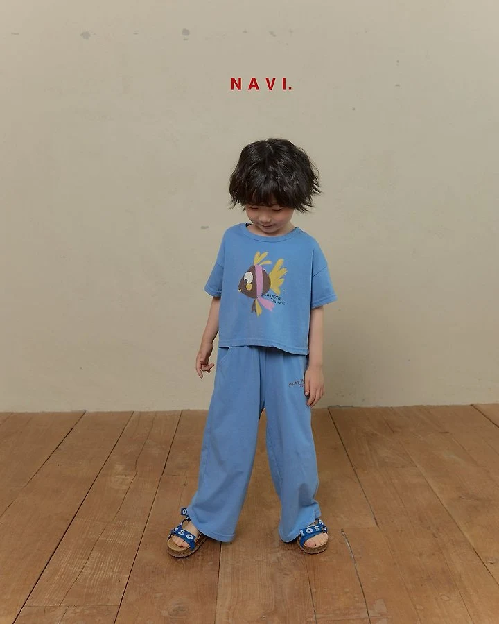 Navi - Korean Children Fashion - #Kfashion4kids - Aqua Pants - 9