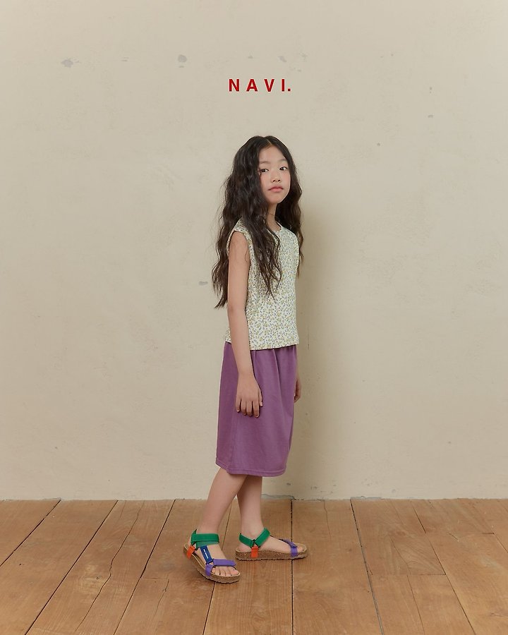 Navi - Korean Children Fashion - #Kfashion4kids - Collar Flower Skirt - 3