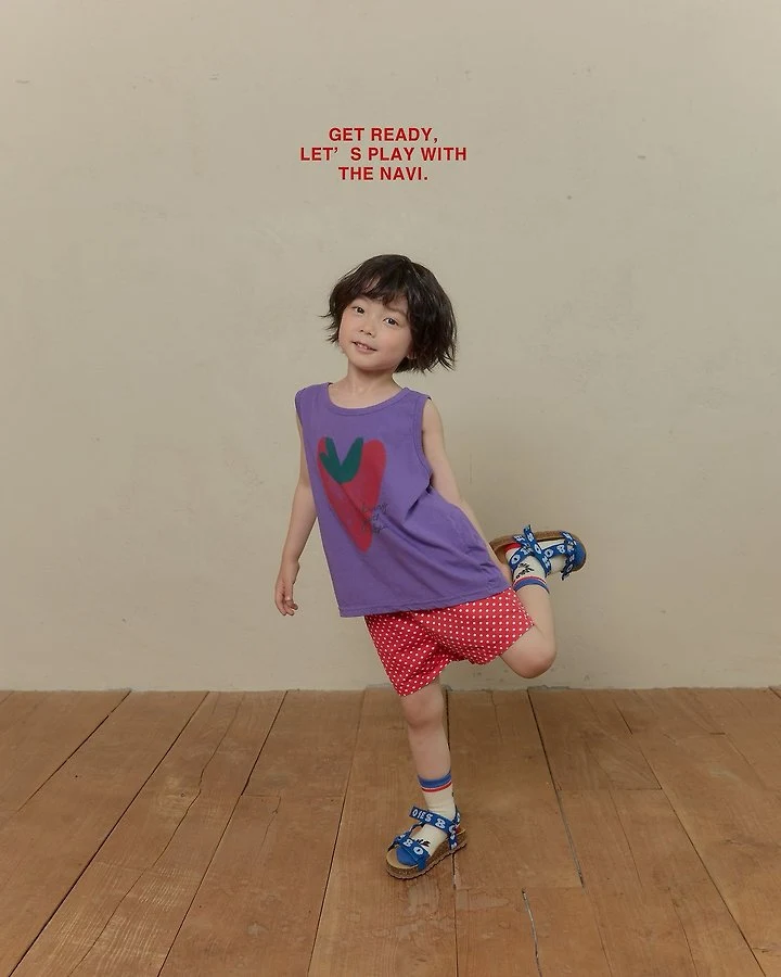 Navi - Korean Children Fashion - #childofig - Heart Sleeveless - 6