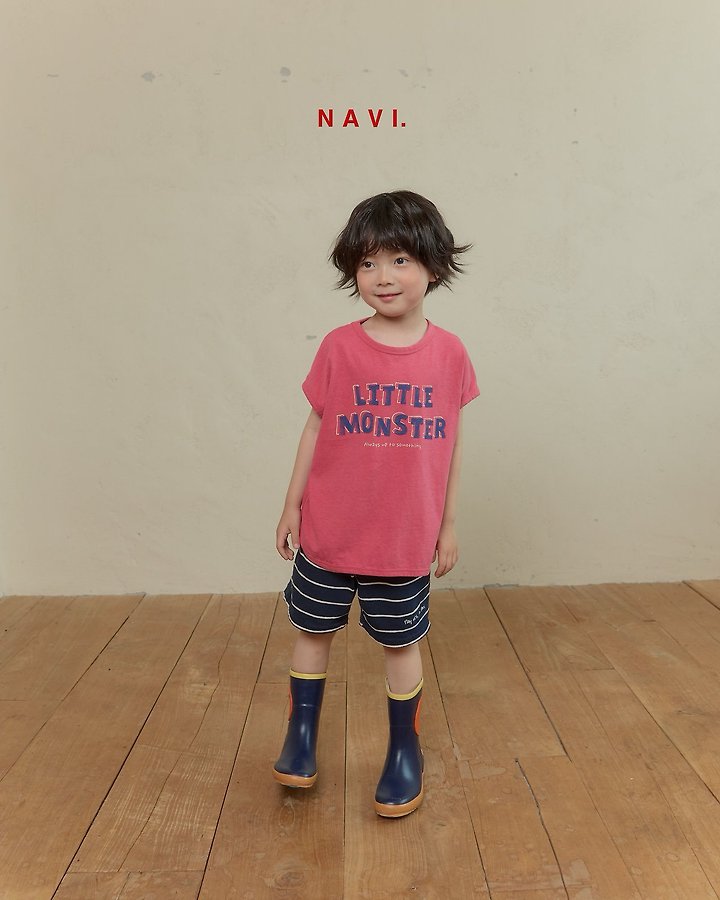Navi - Korean Children Fashion - #childofig - Monster Tee - 10