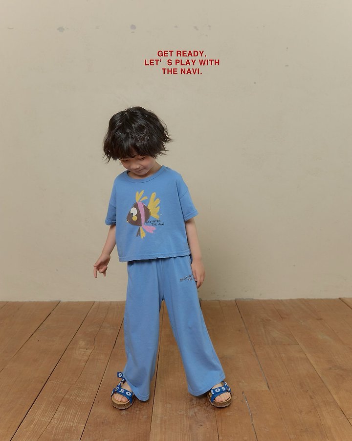 Navi - Korean Children Fashion - #discoveringself - Aqua Tee - 5
