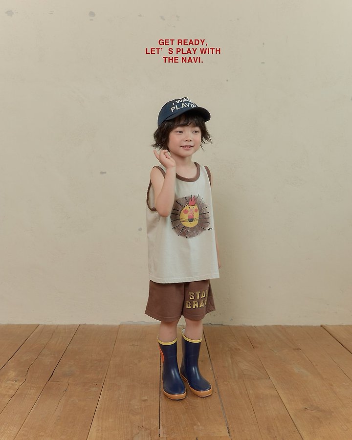 Navi - Korean Children Fashion - #fashionkids - Lion Sleeveless - 2