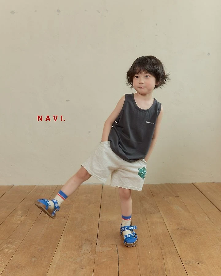 Navi - Korean Children Fashion - #kidsshorts - Color Sleeveless - 8