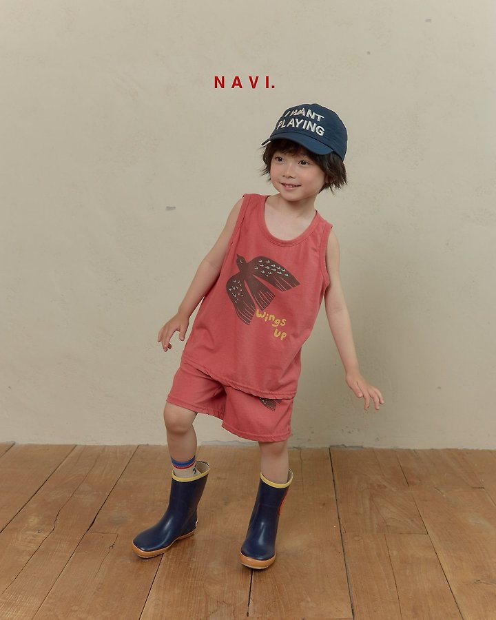 Navi - Korean Children Fashion - #kidsshorts - Wings Pants - 2