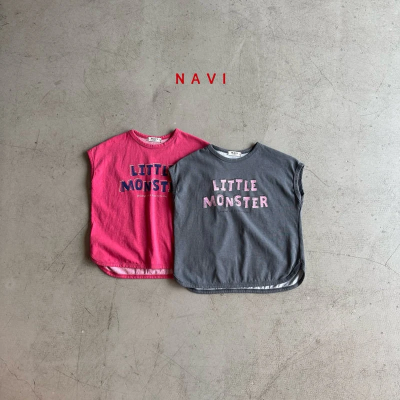 Navi - Korean Children Fashion - #kidzfashiontrend - Monster Tee