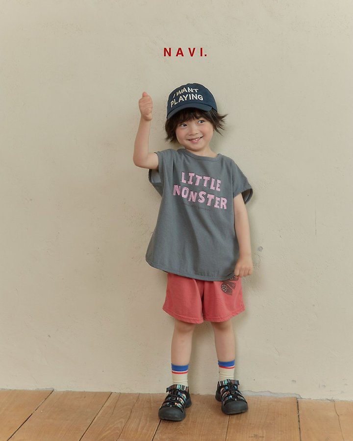 Navi - Korean Children Fashion - #littlefashionista - Monster Tee - 3