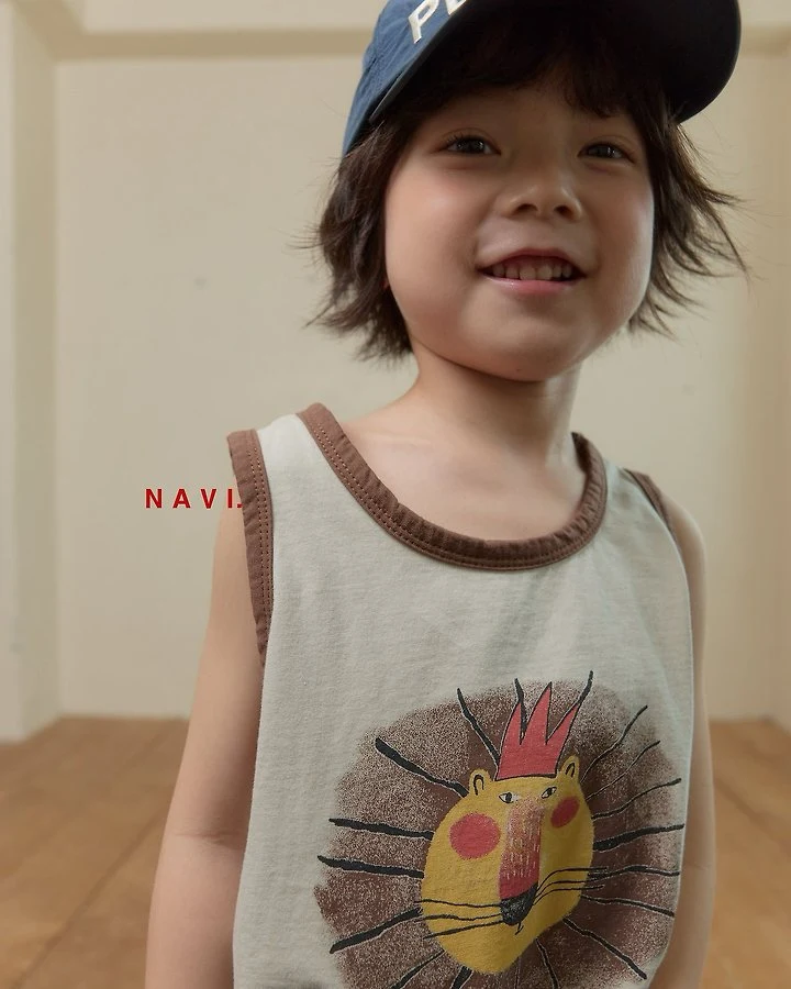 Navi - Korean Children Fashion - #magicofchildhood - Lion Sleeveless - 8