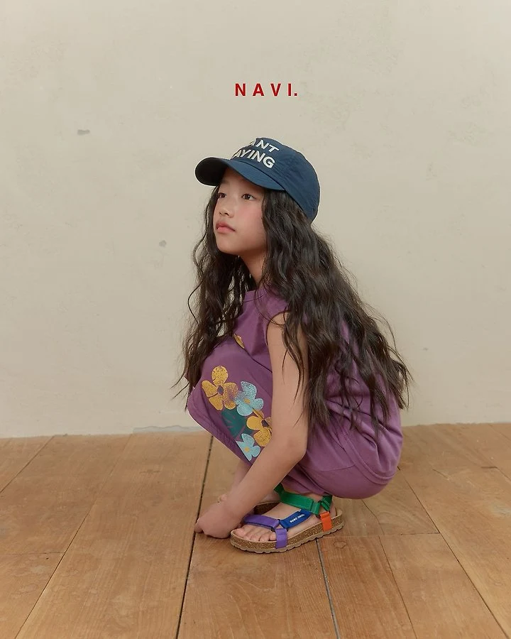 Navi - Korean Children Fashion - #magicofchildhood - Collar Flower Sleeveless - 6