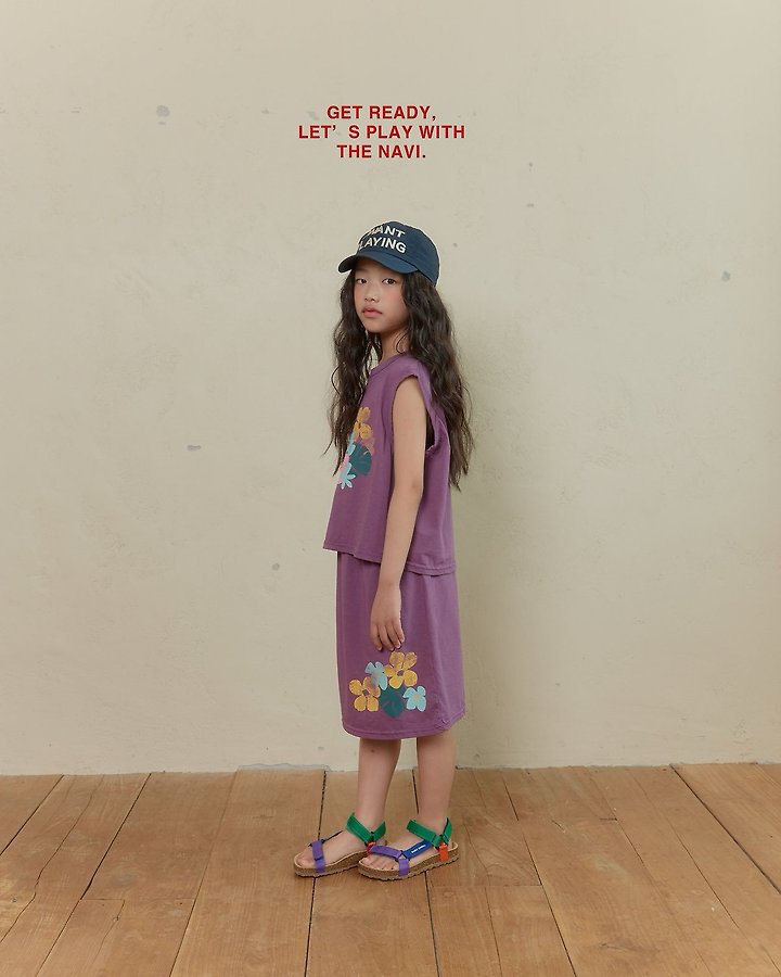 Navi - Korean Children Fashion - #magicofchildhood - Collar Flower Skirt - 5