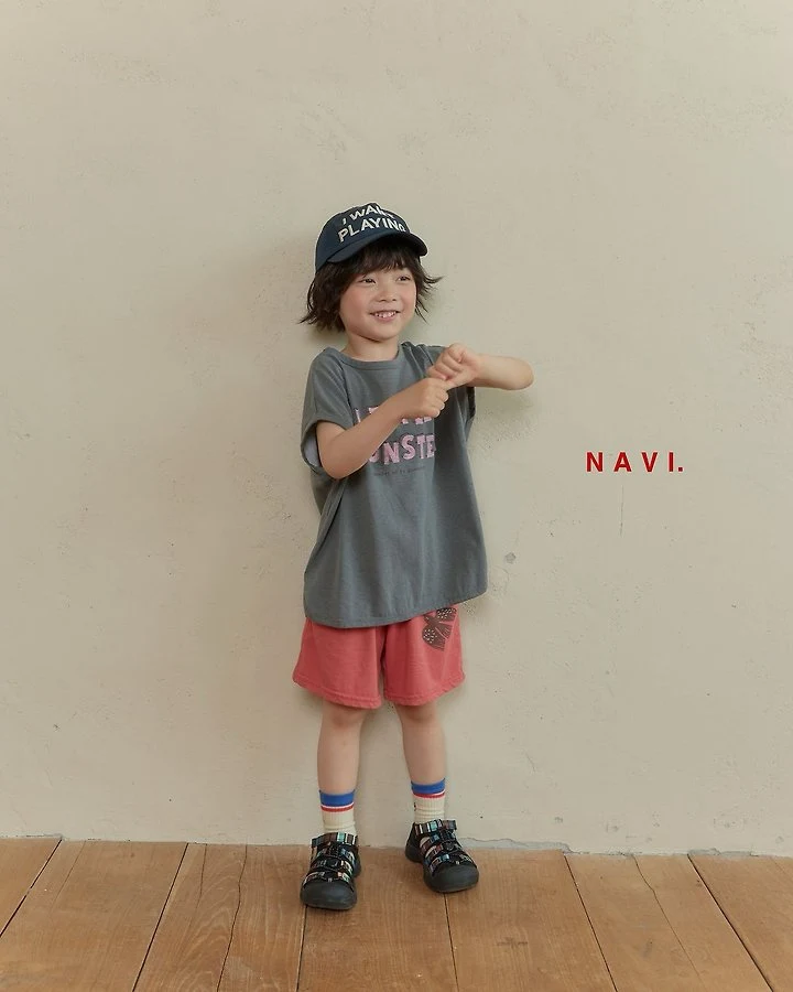 Navi - Korean Children Fashion - #littlefashionista - Monster Tee - 4