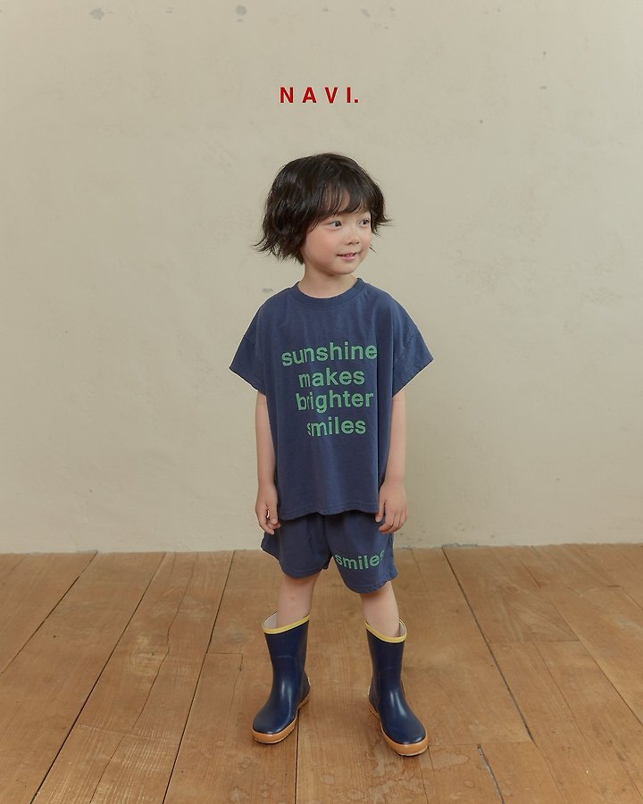 Navi - Korean Children Fashion - #magicofchildhood - Smile Tee - 10